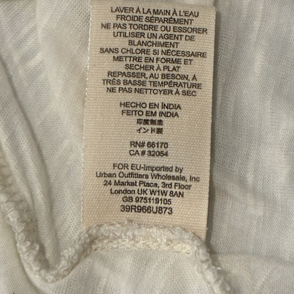Free People Free Bird Embroidered Hi Lo Peasant Top Sz L Flowy Boho Renaissance‎ - Picture 10 of 13